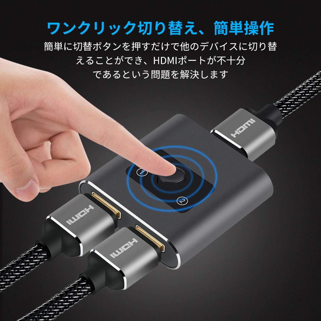Amazon.co.jp: DEEPTEK HDMI 切替器 4K 双向 セレクター HDMI 分配器